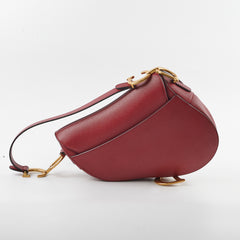 Christian Dior Saddle Bag Burgundy Christian Dior Saddle Bag Burgundy