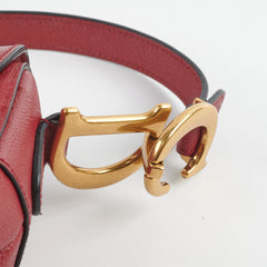 Christian Dior Saddle Bag Burgundy Christian Dior Saddle Bag Burgundy