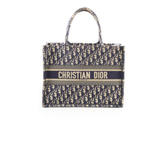 Christian Dior Medium Book Tote Oblique Navy Christian Dior Medium Book Tote Oblique Navy