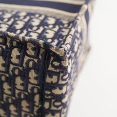 Christian Dior Medium Book Tote Oblique Navy Christian Dior Medium Book Tote Oblique Navy