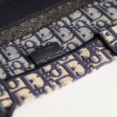 Christian Dior Medium Book Tote Oblique Navy Christian Dior Medium Book Tote Oblique Navy