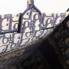 Christian Dior Medium Book Tote Oblique Navy Christian Dior Medium Book Tote Oblique Navy