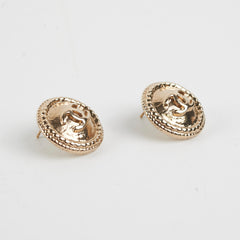 Chanel Round cc Logo Earrings Chanel Round cc Logo Earrings