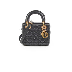 Christian Dior Mini Lady Dior Lambskin Black Christian Dior Mini Lady Dior Lambskin Black