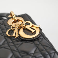 Christian Dior Mini Lady Dior Lambskin Black Christian Dior Mini Lady Dior Lambskin Black