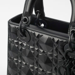 Christian Dior My ABC  Lady Dior Calfskin Small Cannage Bag Black Christian Dior My ABC  Lady Dior Calfskin Small Cannage Bag Black