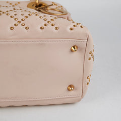 Christian Dior Medium Lady Dior Beige Studded Christian Dior Medium Lady Dior Beige Studded