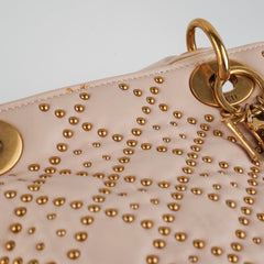 Christian Dior Medium Lady Dior Beige Studded Christian Dior Medium Lady Dior Beige Studded