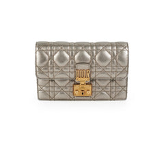 Christian Dior Silver Wallet On Chain WOC Christian Dior Silver Wallet On Chain WOC