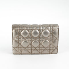 Christian Dior Silver Wallet On Chain WOC Christian Dior Silver Wallet On Chain WOC