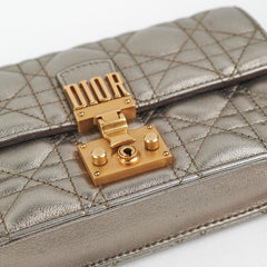 Christian Dior Silver Wallet On Chain WOC Christian Dior Silver Wallet On Chain WOC