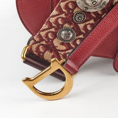 Christian Dior Mini Saddle Burgundy Christian Dior Mini Saddle Burgundy