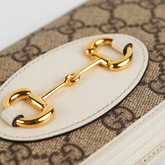 Gucci Horsebit 1955 White Wallet on Chain Gucci Horsebit 1955 White Wallet on Chain