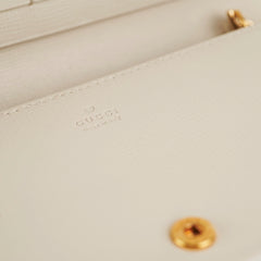 Gucci Horsebit 1955 White Wallet on Chain Gucci Horsebit 1955 White Wallet on Chain