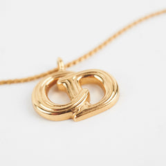 Christian Dior Logo Gold Necklace Costume Jewellery Christian Dior Logo Gold Necklace Costume Jewellery