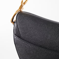 Christian Dior Mini Saddle Black Calfskin Christian Dior Mini Saddle Black Calfskin