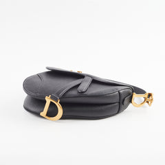 Christian Dior Mini Saddle Black Calfskin Christian Dior Mini Saddle Black Calfskin