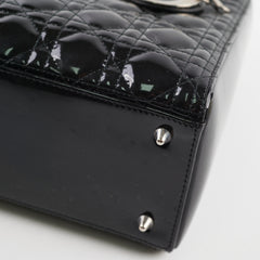 Christian Dior Medium Patent Lady Dior Black Christian Dior Medium Patent Lady Dior Black