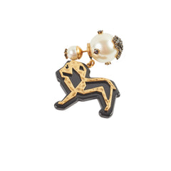 Christian Dior Pearl/Crystal Single Tribal Earring Costume Jewellery Christian Dior Pearl/Crystal Single Tribal Earring Costume Jewellery