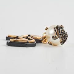 Christian Dior Pearl/Crystal Single Tribal Earring Costume Jewellery Christian Dior Pearl/Crystal Single Tribal Earring Costume Jewellery