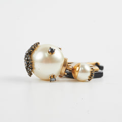 Christian Dior Pearl/Crystal Single Tribal Earring Costume Jewellery Christian Dior Pearl/Crystal Single Tribal Earring Costume Jewellery
