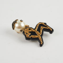 Christian Dior Pearl/Crystal Single Tribal Earring Costume Jewellery Christian Dior Pearl/Crystal Single Tribal Earring Costume Jewellery