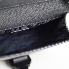 Christian Dior Men's Gallop Flap Messenger Bag Black Christian Dior Men's Gallop Flap Messenger Bag Black