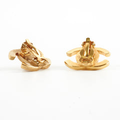 Chanel Vintage CC Turnlock Logo Clip on Earrings Chanel Vintage CC Turnlock Logo Clip on Earrings