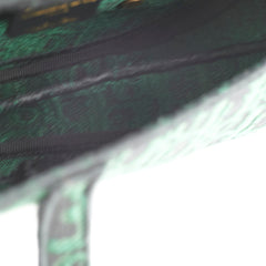 Christian Dior Oblique Dark Green Saddle Fabric Christian Dior Oblique Dark Green Saddle Fabric