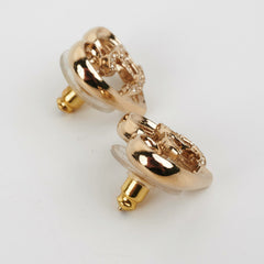 HOLD BC Chanel CC Logo Heart Earrings HOLD BC Chanel CC Logo Heart Earrings