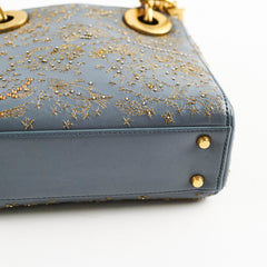 Christian Dior Mini Lady Dior Jardin d'Hiver Blue Christian Dior Mini Lady Dior Jardin d'Hiver Blue