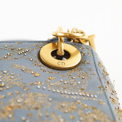 Christian Dior Mini Lady Dior Jardin d'Hiver Blue Christian Dior Mini Lady Dior Jardin d'Hiver Blue