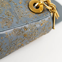 Christian Dior Mini Lady Dior Jardin d'Hiver Blue Christian Dior Mini Lady Dior Jardin d'Hiver Blue