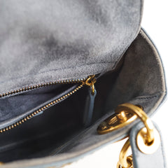 Christian Dior Mini Lady Dior Jardin d'Hiver Blue Christian Dior Mini Lady Dior Jardin d'Hiver Blue