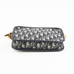 Christian Dior Oblique Navy Pouch Christian Dior Oblique Navy Pouch