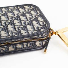Christian Dior Oblique Navy Pouch Christian Dior Oblique Navy Pouch