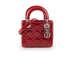 Christian Dior Mini Lady Dior Patent Red Christian Dior Mini Lady Dior Patent Red