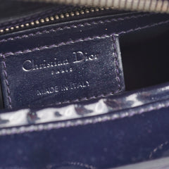 Christian Dior Medium Lady Dior Patent Navy Christian Dior Medium Lady Dior Patent Navy