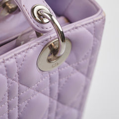 Christian Dior Medium Lady Dior Lambskin Lilac Christian Dior Medium Lady Dior Lambskin Lilac