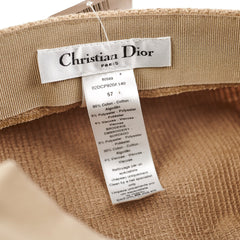 Christian Dior Newsboy Cap Beige Christian Dior Newsboy Cap Beige