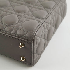 Christian Dior Small Grey Lady Dior Christian Dior Small Grey Lady Dior