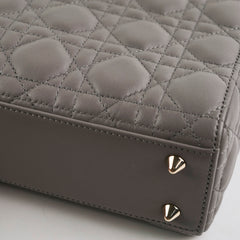 Christian Dior Small Grey Lady Dior Christian Dior Small Grey Lady Dior