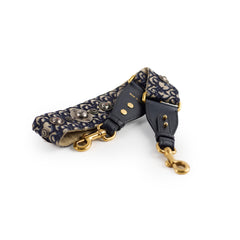 Christian Dior Oblique Navy Guitar Strap Christian Dior Oblique Navy Guitar Strap