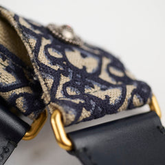 Christian Dior Oblique Navy Guitar Strap Christian Dior Oblique Navy Guitar Strap