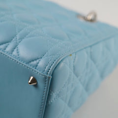 Christian Dior Medium Lady Dior Lambskin Light Blue Christian Dior Medium Lady Dior Lambskin Light Blue