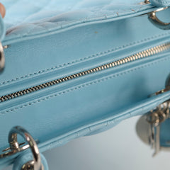 Christian Dior Medium Lady Dior Lambskin Light Blue Christian Dior Medium Lady Dior Lambskin Light Blue