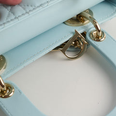 Christian Dior Small Lady Dior ABC Blue Christian Dior Small Lady Dior ABC Blue