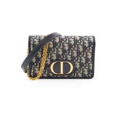 Christian Dior Montaigne Belt Bag with Chain Navy Christian Dior Montaigne Belt Bag with Chain Navy