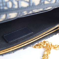 Christian Dior Montaigne Belt Bag with Chain Navy Christian Dior Montaigne Belt Bag with Chain Navy
