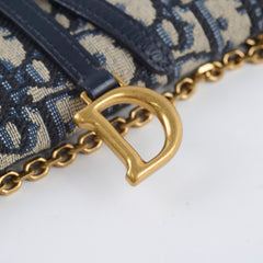 Christian Dior Saddle Pouch with Chain Christian Dior Saddle Pouch with Chain